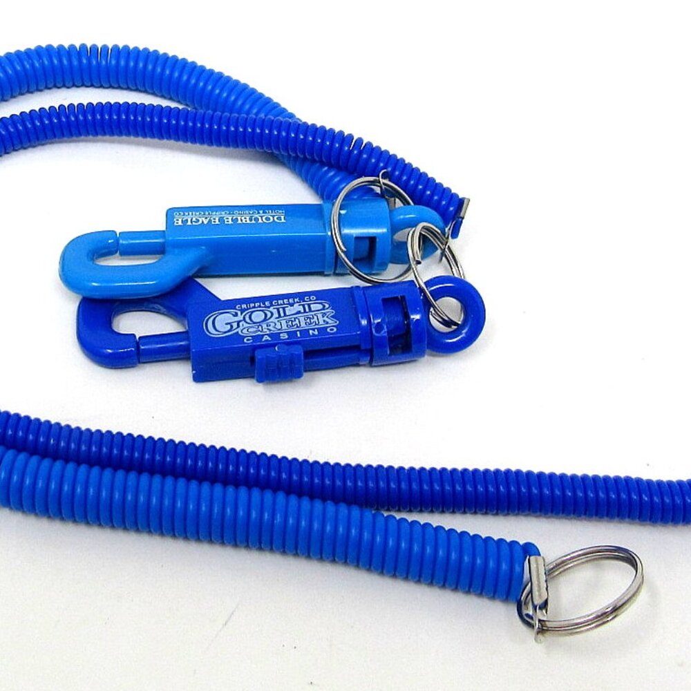 2 Double Eagle Gold Creek Casino Lanyard Coil Cripple Creek CO
